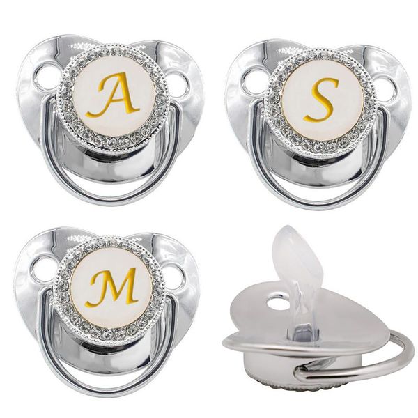 pacifiers# 26 name initial letters silver baby pacifier clips chain silicone infant nipple bling born dummy bpa soother
pacifiers# 26 name initial letters silver baby pacifier clips chain silicone infant nipple bling born dummy bpa soother