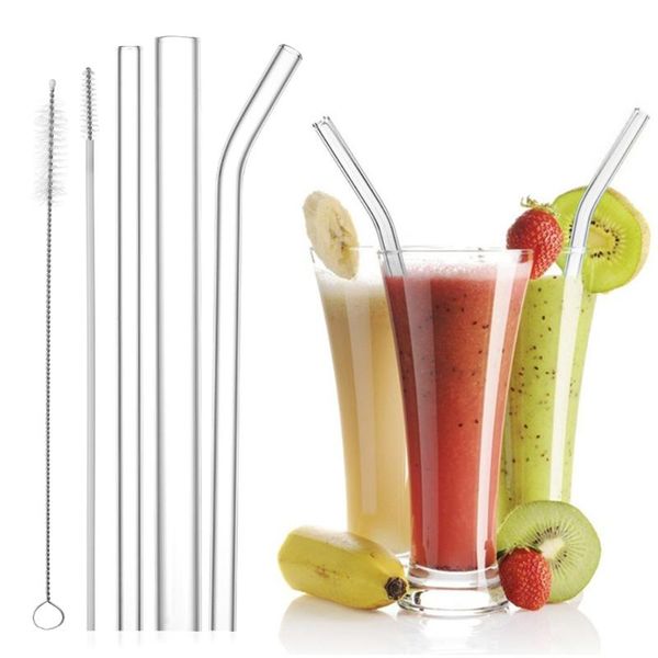 set transparent glass straight bent drinking straws with clean brush & plastic box wedding party supplies reusable
set transparent glass straight bent drinking straws with clean brush & plastic box wedding party supplies reusable