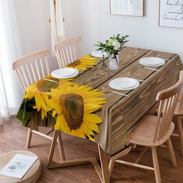 table cloth sunflowers wood boards waterproof dining tablecloth for kitchen decorative coffee cuisine party cover
table cloth sunflowers wood boards waterproof dining tablecloth for kitchen decorative coffee cuisine party cover