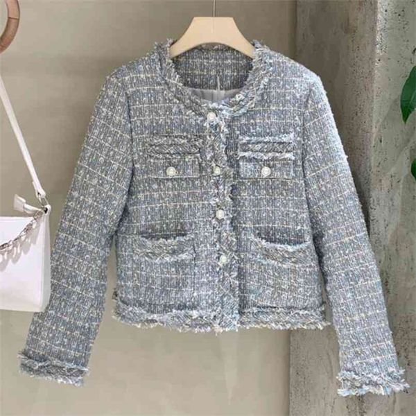 korean vintage t jacket coat women autumn single breasted plaid tassel slim woolen jackets office lady outwear 210918, Black;brown
korean vintage t jacket coat women autumn single breasted plaid tassel slim woolen jackets office lady outwear 210918, Black;brown