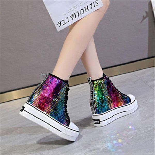 boots high sneakers women's ankle 2021 spring summer casual bling breathable muffin chunky height increasing canvas shoe, Black
boots high sneakers women's ankle 2021 spring summer casual bling breathable muffin chunky height increasing canvas shoe, Black