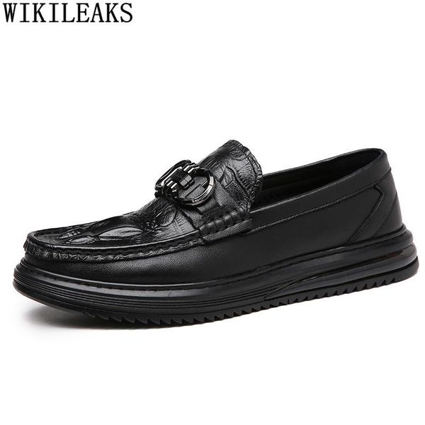 dress shoes casual business italian for men 2021 loafers oxford crocodile leather formal zapatos hombre, Black
dress shoes casual business italian for men 2021 loafers oxford crocodile leather formal zapatos hombre, Black