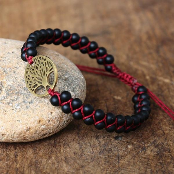 charm bracelets tree of life stainless steel matte onyx women bohemia yoga string braided wrap bracelet couple handmade jewelry, Golden;silver
charm bracelets tree of life stainless steel matte onyx women bohemia yoga string braided wrap bracelet couple handmade jewelry, Golden;silver