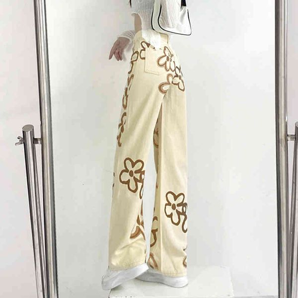 Summer Style Korean Fashion Floral Print High Waist Casual Straight Pants Zipper Slim Denim Trousers Ladies Street Wear, Black;white
Summer Style Korean Fashion Floral Print High Waist Casual Straight Pants Zipper Slim Denim Trousers Ladies Street Wear, Black;white