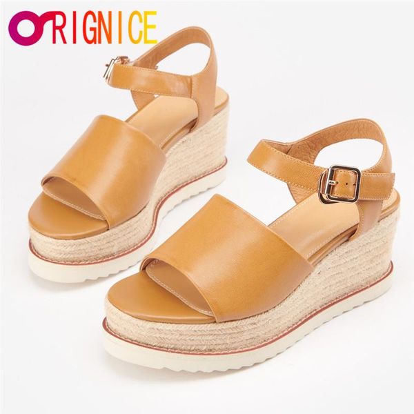 orignice concise wedges women high heels sandals sheepskin summer fish mouth platform buckle strap party casual shoes size 34-40, Black
orignice concise wedges women high heels sandals sheepskin summer fish mouth platform buckle strap party casual shoes size 34-40, Black