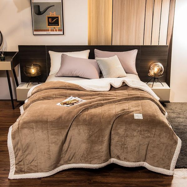 comforters & sets 1pc winter thicken throw blanket warm soft ab side flannel cashmere quilt bed cover bedspread double 150*200cm home textil
comforters & sets 1pc winter thicken throw blanket warm soft ab side flannel cashmere quilt bed cover bedspread double 150*200cm home textil