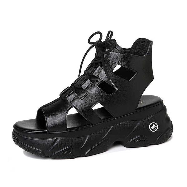 sandals fashion style leather women shoes wedges summer gladiator ladies party casual heels, Black
sandals fashion style leather women shoes wedges summer gladiator ladies party casual heels, Black