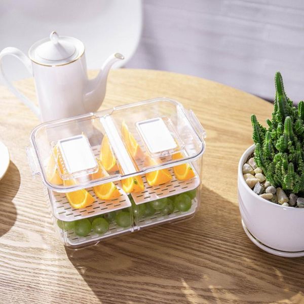 with lid fruit vegetable containers double sealed multifunction transparent rectangle plastic drain storage box refrigerator bottles & jars
with lid fruit vegetable containers double sealed multifunction transparent rectangle plastic drain storage box refrigerator bottles & jars