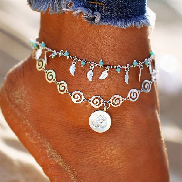 summer beach anklet vintage alloy leaves tassel beaded for women double layer ankle chain foot jewelry, Red;blue
summer beach anklet vintage alloy leaves tassel beaded for women double layer ankle chain foot jewelry, Red;blue
