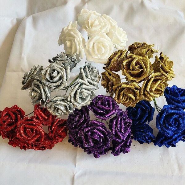 decorative flowers & wreaths 7cm glitter foam rose artificial fake flower bridal bouquet wedding decoration party cake gift box wreath home
decorative flowers & wreaths 7cm glitter foam rose artificial fake flower bridal bouquet wedding decoration party cake gift box wreath home