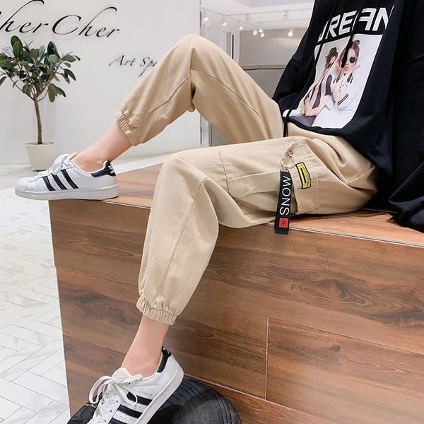 women's pants & capris casual khaki cargo women hip hop streetwear track elastic high waist trousers female black sweatpants girls, Black;white
women's pants & capris casual khaki cargo women hip hop streetwear track elastic high waist trousers female black sweatpants girls, Black;white
