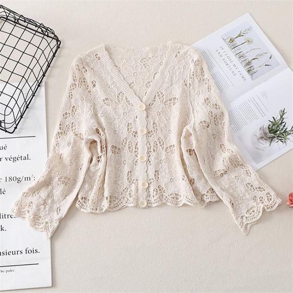 women's blouses & shirts 2021 spring summer elegant lace blouse crochet kimono cardigan women hollow out beach wear thin coat blus, White
women's blouses & shirts 2021 spring summer elegant lace blouse crochet kimono cardigan women hollow out beach wear thin coat blus, White