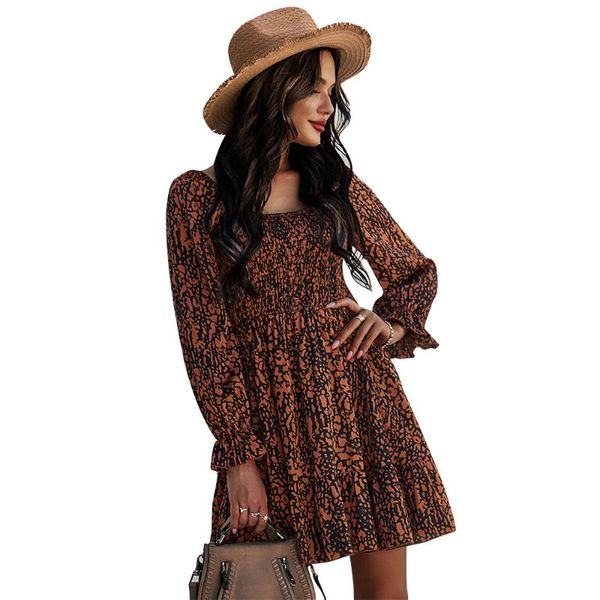 casual dresses donsignet fashion women's dress round neck pullover french print high waist ruffled long sleeve, Black;gray
casual dresses donsignet fashion women's dress round neck pullover french print high waist ruffled long sleeve, Black;gray