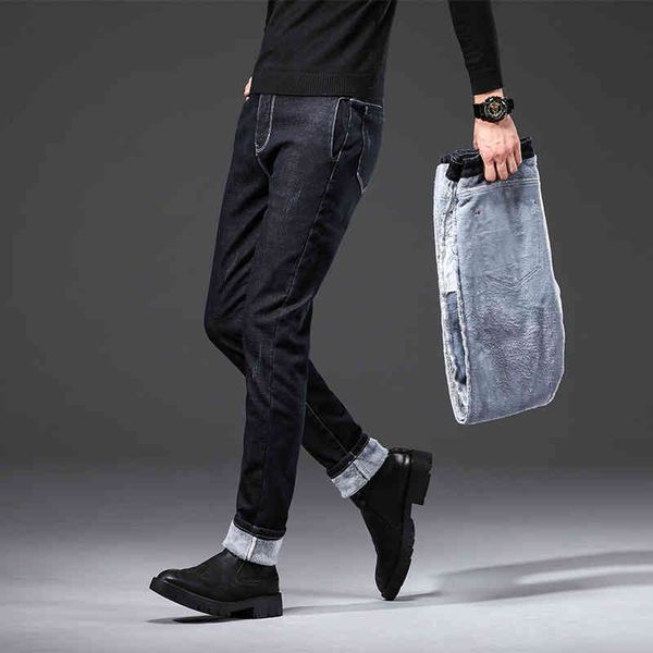 men's pants warm jeans blac fleece autumn winter business casual stretch slim thicken classic trousers male o2va, Black
men's pants warm jeans blac fleece autumn winter business casual stretch slim thicken classic trousers male o2va, Black