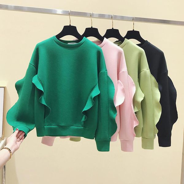 women's hoodies & sweatshirts winter spring long sleeve women hoodie korean black ruffles loose pullover harajuku oversized sweatshirt
women's hoodies & sweatshirts winter spring long sleeve women hoodie korean black ruffles loose pullover harajuku oversized sweatshirt