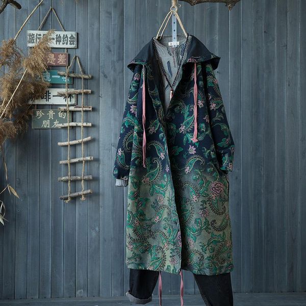 autumn women's literary retro printing big flower pattern denim windbreaker hooded long-sleeved cardigan jacket s162 trench coats, Tan;black
autumn women's literary retro printing big flower pattern denim windbreaker hooded long-sleeved cardigan jacket s162 trench coats, Tan;black