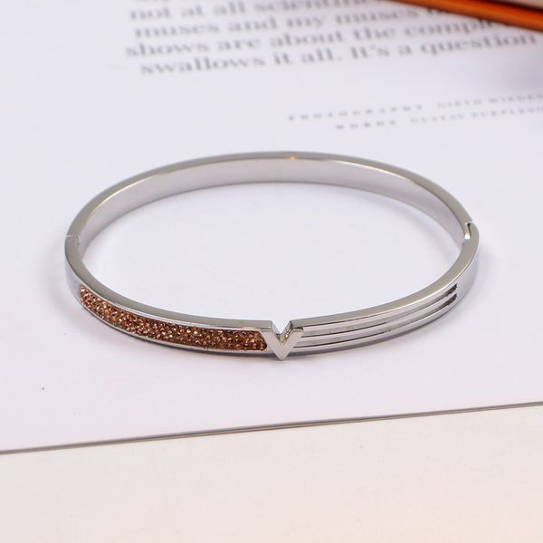 titanium steel high polished full diamond love bangle women designer bracelets extravagant style silver rose gold bangles v letter fashion j, Black
titanium steel high polished full diamond love bangle women designer bracelets extravagant style silver rose gold bangles v letter fashion j, Black