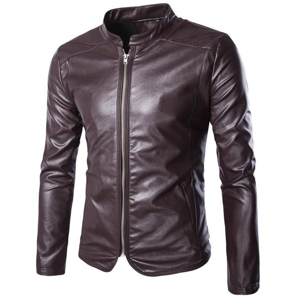 men's fur & faux fashion men motorcycle mens leather coat man jackets pu jacket slim fit 2colour, Black
men's fur & faux fashion men motorcycle mens leather coat man jackets pu jacket slim fit 2colour, Black