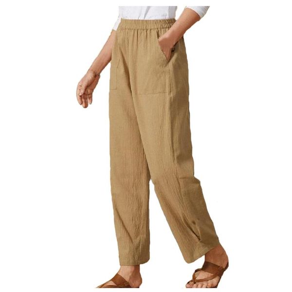 yoga outfit solid harem pants women cotton-linen elastic trousers with pocket wide leg mid waist ankle-length lightweight a20
yoga outfit solid harem pants women cotton-linen elastic trousers with pocket wide leg mid waist ankle-length lightweight a20
