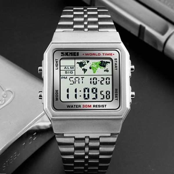 wristwatches skmei sports military watches electronic mens male clock waterproof led digital watch relogio masculino, Slivery;brown
wristwatches skmei sports military watches electronic mens male clock waterproof led digital watch relogio masculino, Slivery;brown