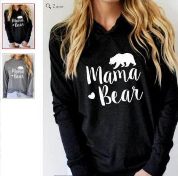 women's hoodies & sweatshirts mama bear woman long sleeve hooded hoody female sweatshirt, Black
women's hoodies & sweatshirts mama bear woman long sleeve hooded hoody female sweatshirt, Black