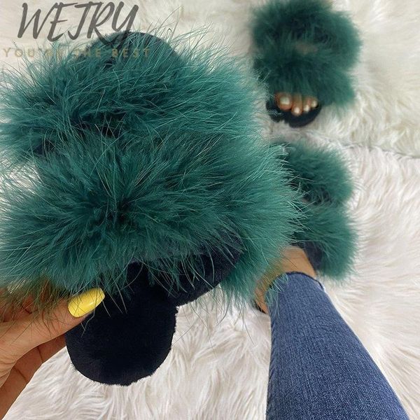 fur furry slide sweet feather thick bottom beach female sandals hair flip flops women home slippers indoor soft, Black
fur furry slide sweet feather thick bottom beach female sandals hair flip flops women home slippers indoor soft, Black