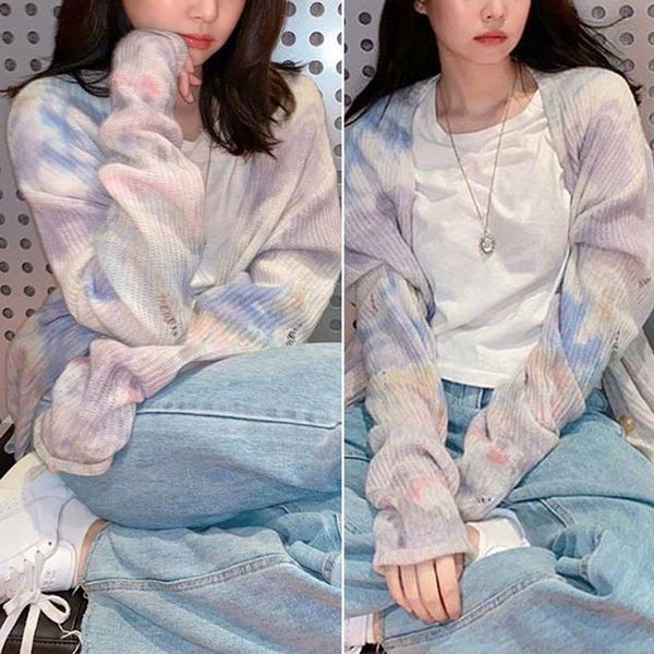 women's korean style loose outer wear autumn tie-dyeing knitted jacket picture color jackets, Black;brown
women's korean style loose outer wear autumn tie-dyeing knitted jacket picture color jackets, Black;brown