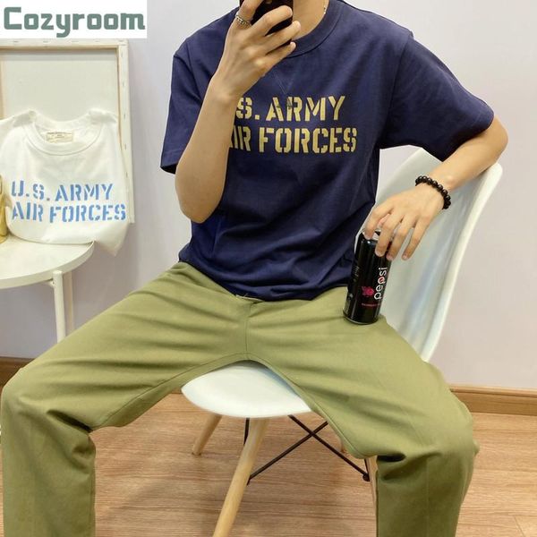 world war ii us army style heavy cotton amekaji t-shirt red aaf round neck short-sleeve men men's t-shirts, White;black
world war ii us army style heavy cotton amekaji t-shirt red aaf round neck short-sleeve men men's t-shirts, White;black