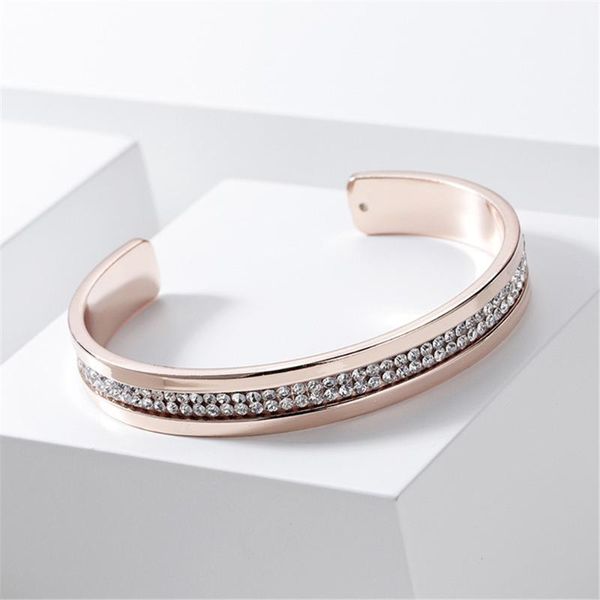 bangle creative women's versatile diamond rose gold alloy bracelet simple jewelry, Black
bangle creative women's versatile diamond rose gold alloy bracelet simple jewelry, Black