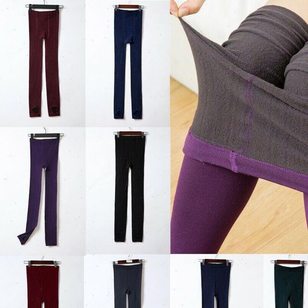 women legging winter thick warm fleece leggings lady high waist elastic lined thermal stretchy slim skinny pants, Black
women legging winter thick warm fleece leggings lady high waist elastic lined thermal stretchy slim skinny pants, Black