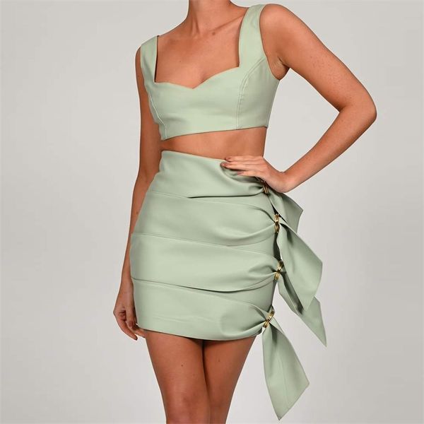 summer women fashion green club 2 two pieces sets sleeveless &mini skirt celebrity runway party lady set 210507, White
summer women fashion green club 2 two pieces sets sleeveless &mini skirt celebrity runway party lady set 210507, White