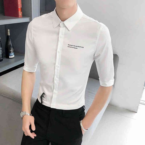 t shirts spring will see letter printing half sleeve for men's clothing simple 2021 all the fine casual fit blouse black/white homme ng, White;black
t shirts spring will see letter printing half sleeve for men's clothing simple 2021 all the fine casual fit blouse black/white homme ng, White;black