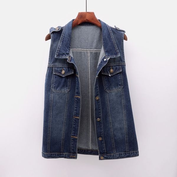 jacket 2021 summer fashion navy blue denim vest women pocket sleeveless jacket coat female korean casual slim waistcoat chalecos mujer, Black;brown
jacket 2021 summer fashion navy blue denim vest women pocket sleeveless jacket coat female korean casual slim waistcoat chalecos mujer, Black;brown