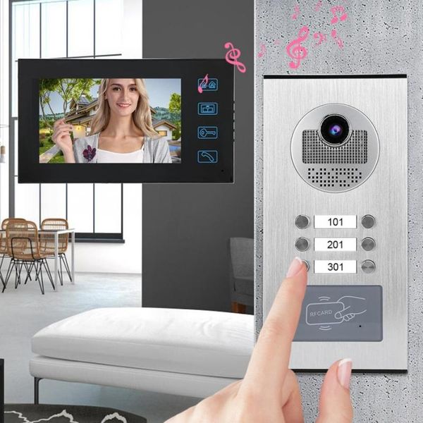 other door hardware waterproof camera doorbell 7in 3 monitors rfid card video with night vision 100-240v
other door hardware waterproof camera doorbell 7in 3 monitors rfid card video with night vision 100-240v