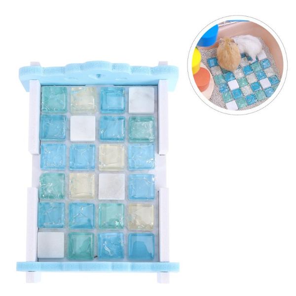 small animal supplies durable hamster sleeping nest creative cooling board sky-blue crystal bed
small animal supplies durable hamster sleeping nest creative cooling board sky-blue crystal bed