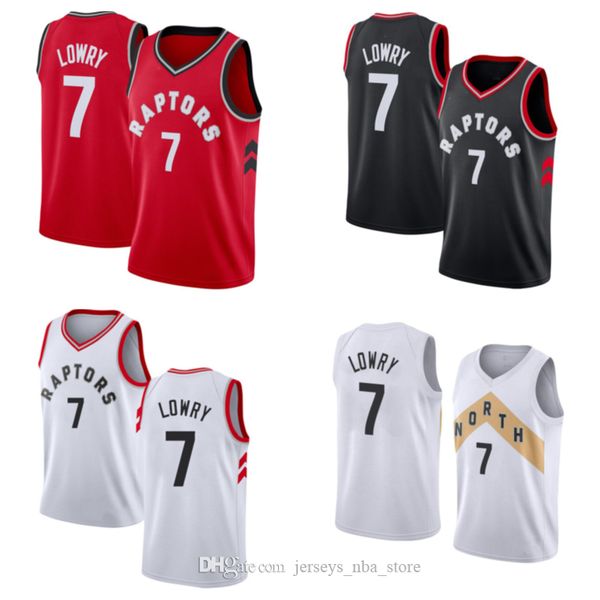 basketball jersey7 kyle lowry, Black;red