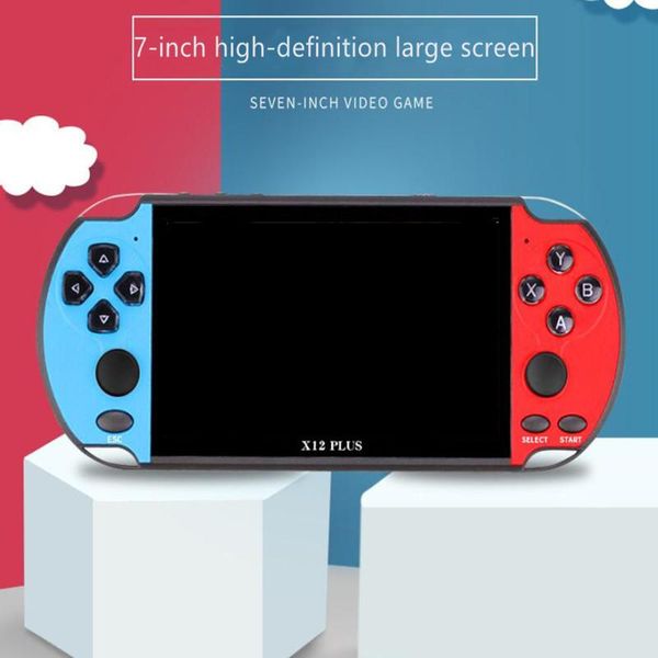 coolbaby 7 inch x12 plus retro handheld game console built in 1000 games double joystick for psp gba fc gb portable players
coolbaby 7 inch x12 plus retro handheld game console built in 1000 games double joystick for psp gba fc gb portable players