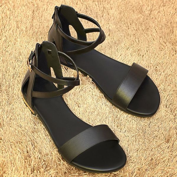 sandals cow leather women summer shoes platform buckle casual flat heel black ladies size 31-46 nuk4
sandals cow leather women summer shoes platform buckle casual flat heel black ladies size 31-46 nuk4