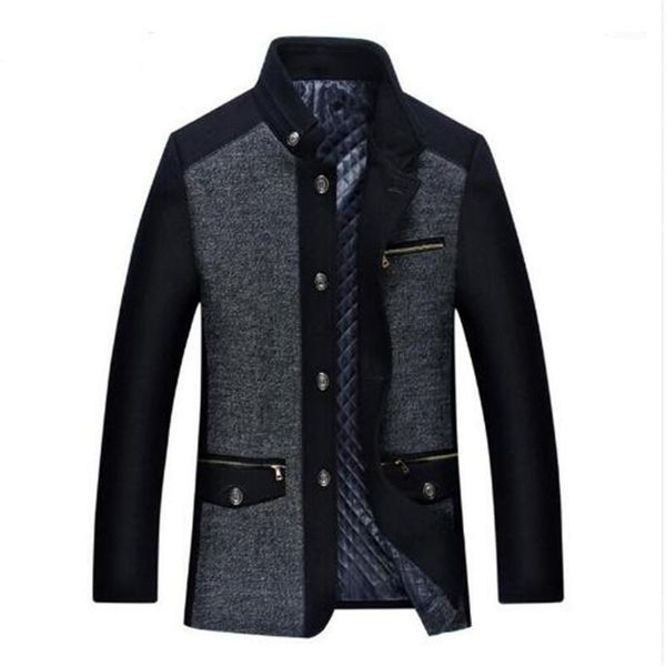 men's wool & blends winter jacket 2021 fashion male personality mens men plus cashmere coat1, Black
men's wool & blends winter jacket 2021 fashion male personality mens men plus cashmere coat1, Black