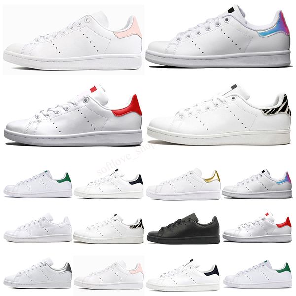 original smith men women casual shoes green black white blue red pink silver mens stan fashion leather shoe flats sneakers size 36-45, White;red
original smith men women casual shoes green black white blue red pink silver mens stan fashion leather shoe flats sneakers size 36-45, White;red