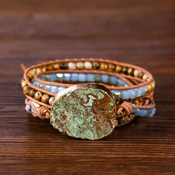 ethnic style retro beaded natural stone bracelet bangle, Black
ethnic style retro beaded natural stone bracelet bangle, Black