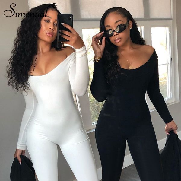 2011simenual solid long sleeve sporty casual jumpsuits basic women skinny bodycon overalls active wear autumn winter 2021 jumpsuit, Black;white
2011simenual solid long sleeve sporty casual jumpsuits basic women skinny bodycon overalls active wear autumn winter 2021 jumpsuit, Black;white