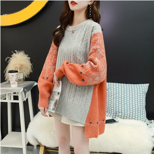 women's sweaters female leotard jumpers long sleeve plus size printed pull striped neck women's blouses byfc, White;black
women's sweaters female leotard jumpers long sleeve plus size printed pull striped neck women's blouses byfc, White;black