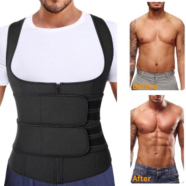 gym clothing men slimming body shaper waist trainer vest sauna sweat belt tummy control modeling strap abdomen tank shaperwear, White;black
gym clothing men slimming body shaper waist trainer vest sauna sweat belt tummy control modeling strap abdomen tank shaperwear, White;black