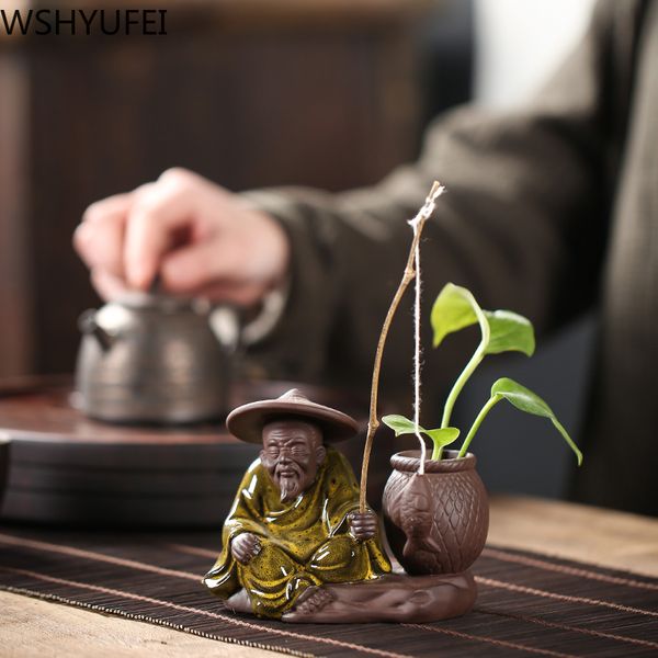 1pcs ceramic tea pet decoration boutique decoration flower pot purple ceramic handicraft tea set
1pcs ceramic tea pet decoration boutique decoration flower pot purple ceramic handicraft tea set