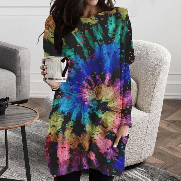 casual dresses tie dye print christmas dress sweatshirt side pockets party women colorful long sleeve xmas streetwear, Black;gray
casual dresses tie dye print christmas dress sweatshirt side pockets party women colorful long sleeve xmas streetwear, Black;gray