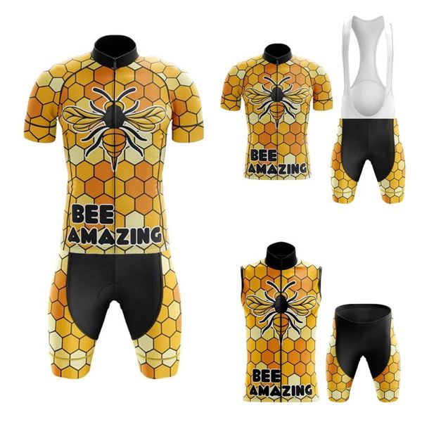 bee amazing series short sleeve bib shorts gel breathable pad cycling jersey set hombre racing sets, Black;blue
bee amazing series short sleeve bib shorts gel breathable pad cycling jersey set hombre racing sets, Black;blue