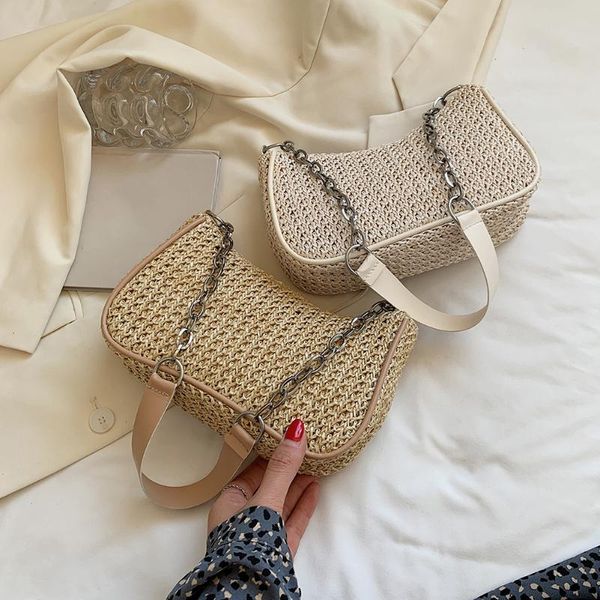 evening bags fashion women bag summer solid color underarm casual woven chain shoulder rattan straw beach mesh
evening bags fashion women bag summer solid color underarm casual woven chain shoulder rattan straw beach mesh