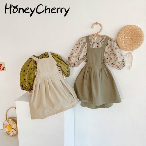 girls floral shirt + pleated dress suit strap retro two-piece kids clothes girls fashion 210515, White
girls floral shirt + pleated dress suit strap retro two-piece kids clothes girls fashion 210515, White