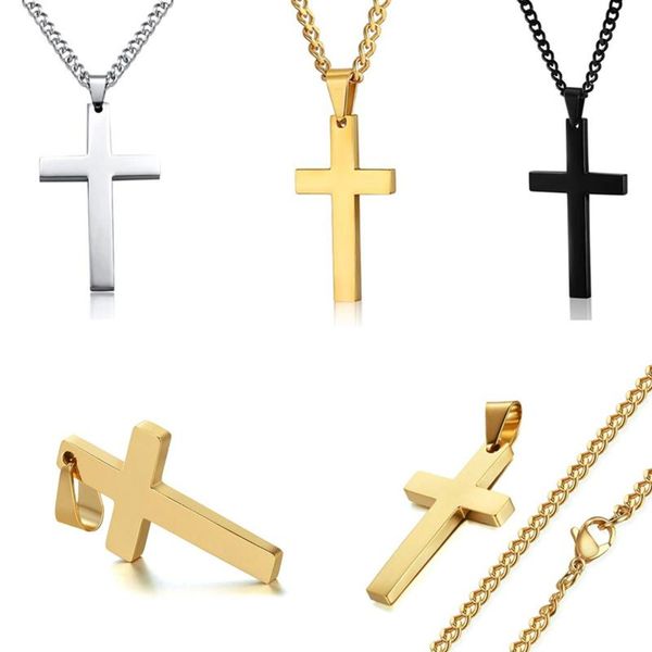 pendant necklaces christian jesus cross stainless steel gold long chain collar choker men's women's fashion jewelry gift, Silver
pendant necklaces christian jesus cross stainless steel gold long chain collar choker men's women's fashion jewelry gift, Silver